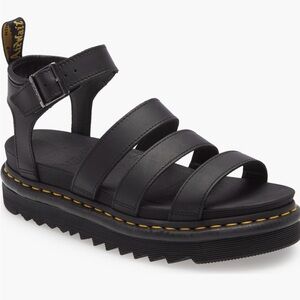 Dr. Martens Black Strappy Sandals